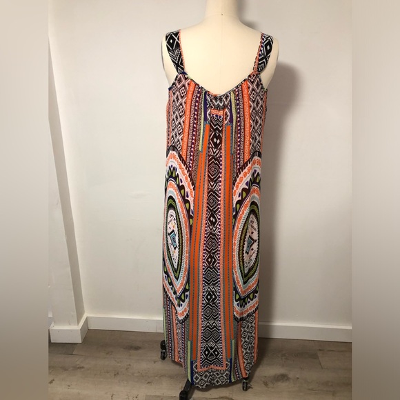 Summer Dress Festival hippy Boho long Maxi women’s -S- small geometric by Halo🧡 - Picture 4 of 13
